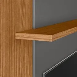 Prateleira Decorativa Multiuso 218cm 1 Peça Prime L06 Nature Fosco - M