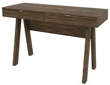 Mesa Para Escritório 2 Gavetas ME4128 Nogal - Tecno Mobili