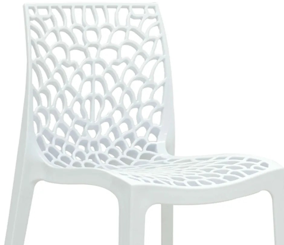 Cadeira Gruvyer Sala de Jantar Branco R02 - D'Rossi