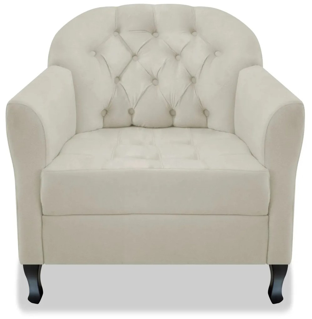 Kit 02 Poltrona Julia A02 Suede - ADJ Decor