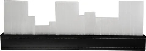 Arandela Led Rocha E Metal Preto 18w 3000k Contemp Skyline