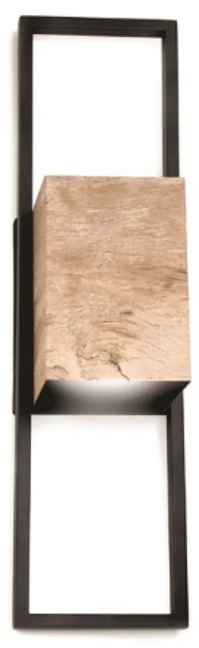 Arandela Coneto Retangular Central 6,5X15X60Cm 2Xmr16 - Old Artisan Ar... (GRAFITE / COBRE BRILHO)