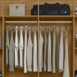 Guarda Roupa Casal 204cm Com Espelho Vitta Freijó/Cinza Z17 - Mpozena