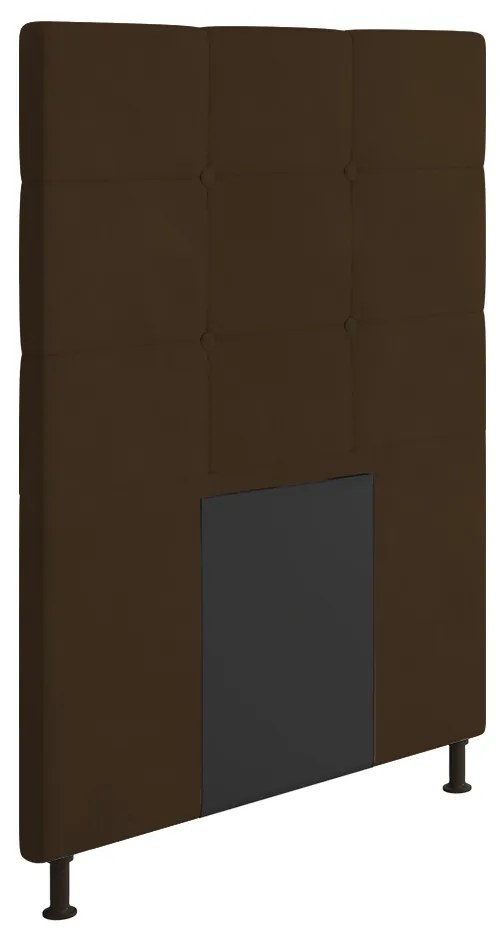 Cabeceira Stambul Para Cama Box Solteiro 90 cm Suede - D'Rossi - Marrom