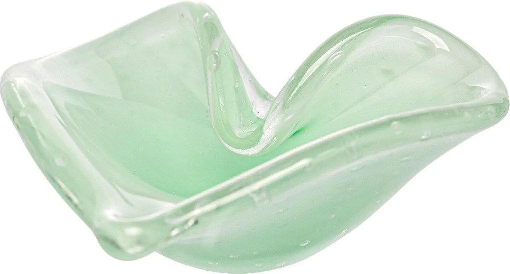 Coração Porta Objetos em Murano - Verde Chá  Verde Chá