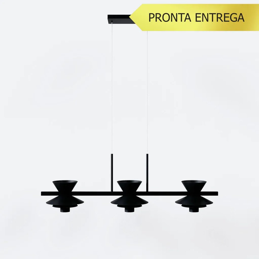 Pendente Bird Occa Linear 15X23X70Cm Alumínio 03Xmr11 - Qimporta Pd237... (CHAMPANHE)