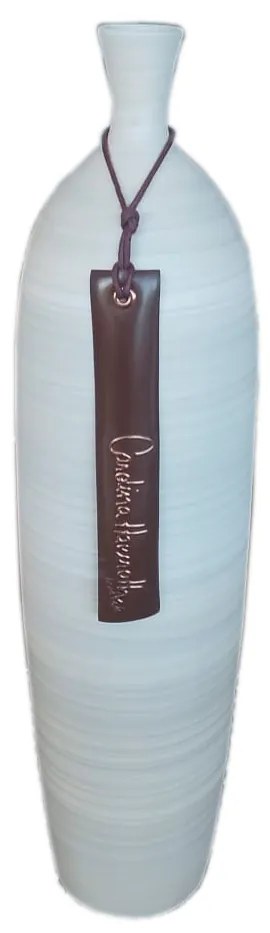 Vaso Garrafa Decorativo De Cerâmica - Manaus Fosco