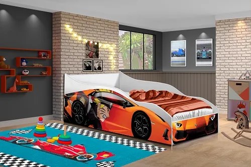 Cama Carro Solteiro Orange – Gabrielli Móveis