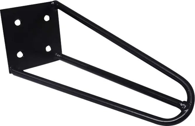 Pé de Metal 15 CM Hairpin Legs Mesas de Centro Puffs Preto G41