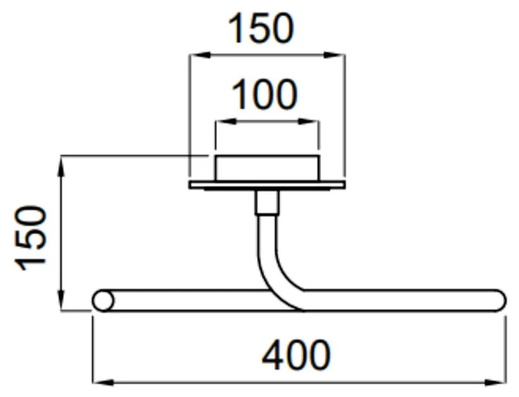 Plafon Fita Ø40X15Cm Led 25W 3000K Bivolt Champanhe - Usina Imports Ui... (Champanhe)