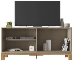 Rack Bancada Para TV 45 Pol 136cm Lucca Areia/Freijó C01 - Mpozenato