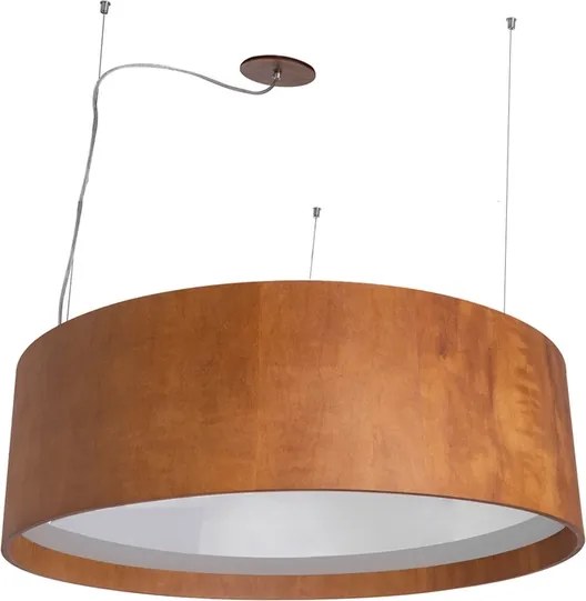 Pendente Madeira Imbuia &amp;#xD8;80cm Cil&amp;#xED;ndrico