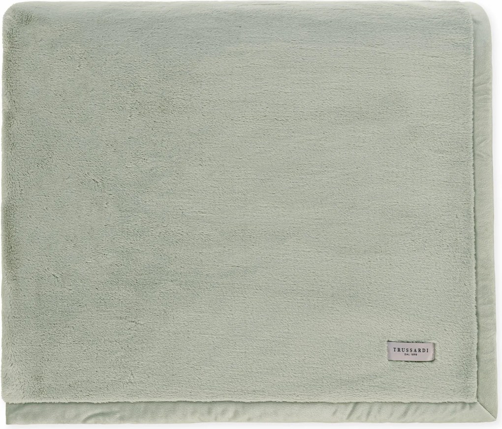 Cobertor Trussardi 100% Microfibra Aveludado Nales Pistacchio - Queen  Queen