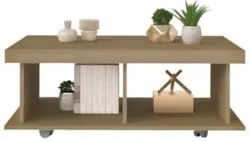 Mesa de Centro 90cm Para Sala Tamburato 50mm Kael Carvalho A09 - Mpoze