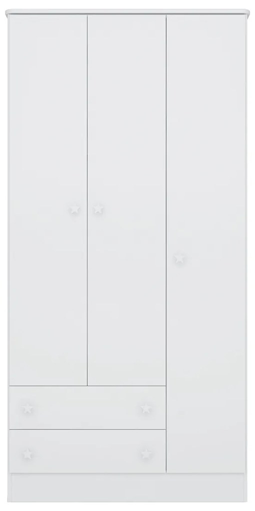 Guarda Roupa Infantil 3 Portas e 2 Gavetas Brilhar Q01 - ADJ Decor
