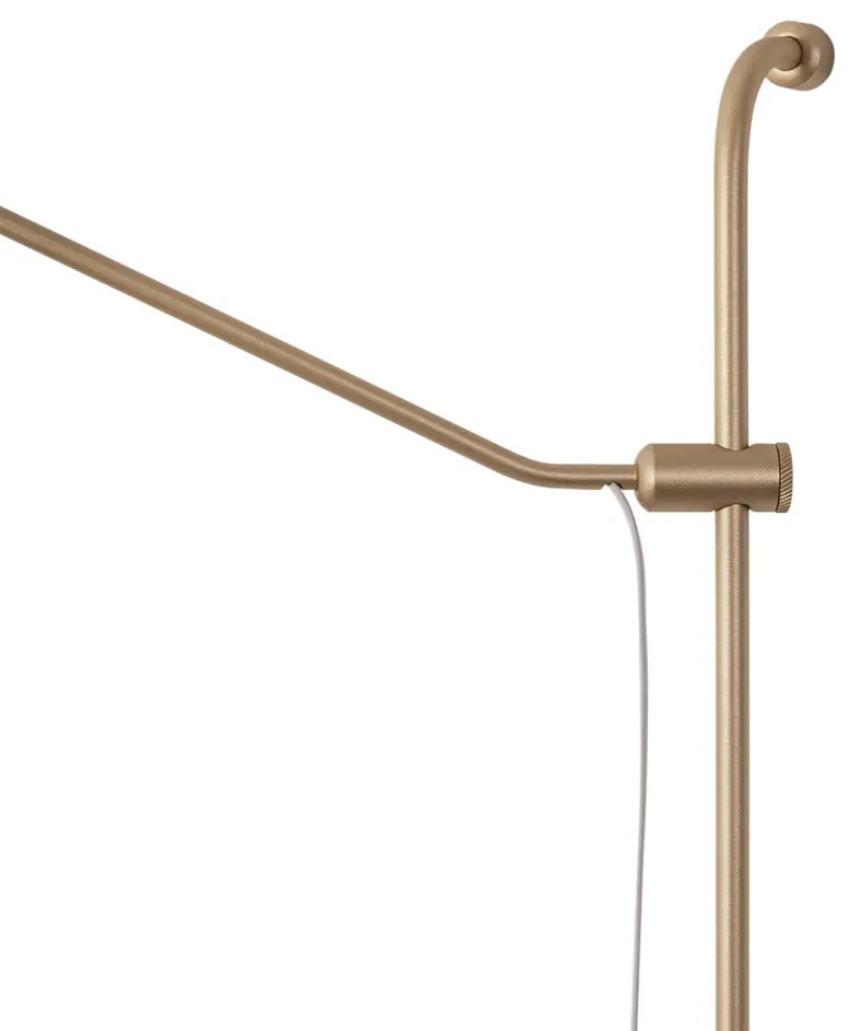 Arandela Dirham Regulável 10X48,5X95,6Cm 1Xg9 + 1Xmr16 Alumínio E Glob... (BT - Branco Texturizado, FOSCO)