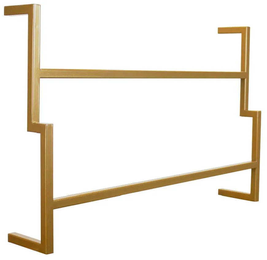 Kit Porta Toalha Industrial Metálico Dourado - D'Rossi