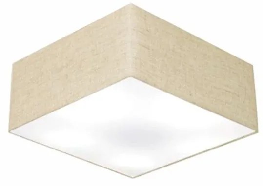 Plafon Para Banheiro Quadrado SB-3000 Cúpula Cor Rústico Bege