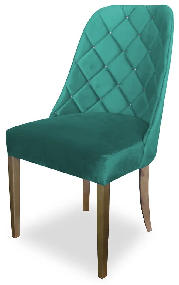 kit com 6 Cadeiras de Jantar Dublin Suede Azul Tiffany