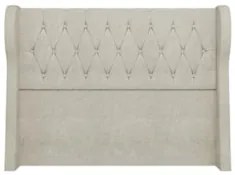 Cabeceira Casal King Cama Box 195cm Malva Z04 Boucle Bege - Mpozenato