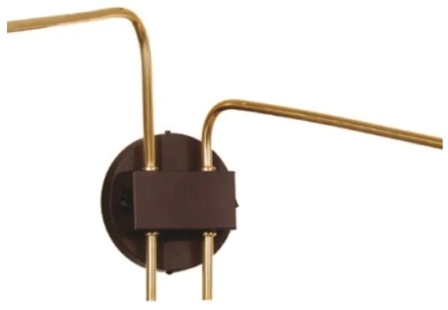Arandela Choice Dupla Articulada 56X60X26Cm 1Xg9 / 1Xmr11 - Old Artisa... (CAFÉ, AMBAR)
