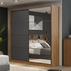 Guarda Roupa Casal 2 Portas 1 Com Espelho 3 Gavetas Belga D02 Amendola