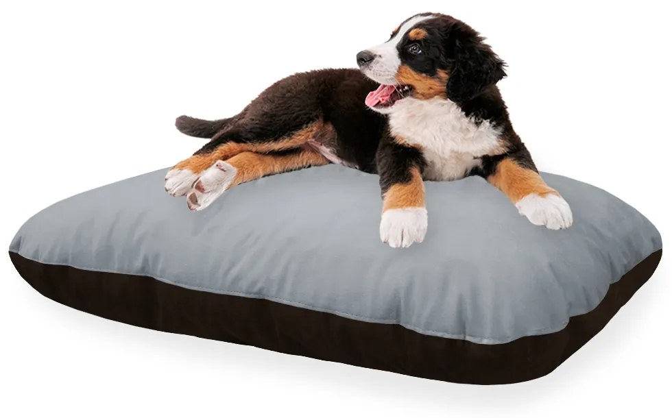 Almofada Cama Pet Mila Veludo Cores - Cinza