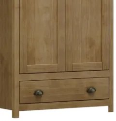 Guarda Roupa Solteiro 91cm 2 Portas 1 Gaveta Lázio Freijó F07 - Mpozen