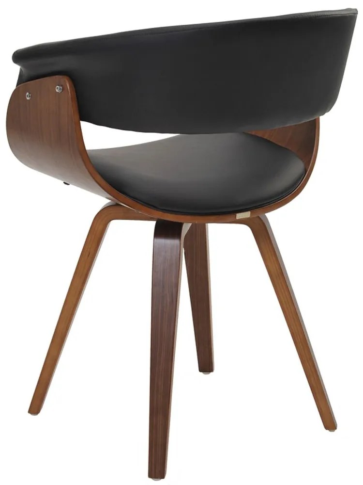 Kit 06 Cadeiras Giratória Decorativa para Escritório Home Office Ohana PU Sintético Preto G56 - Gran Belo