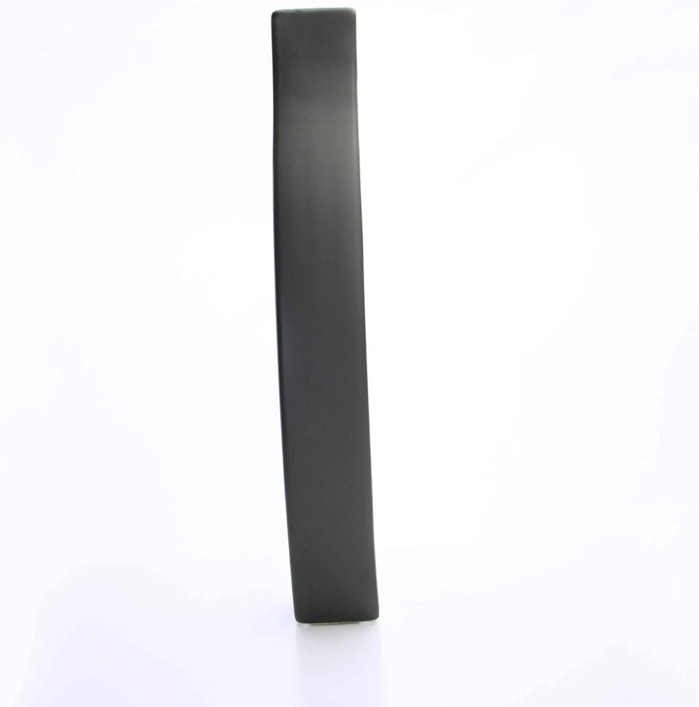 Vaso Decorativo Em Cerâmica Vasado Preto 39,5x12 Cm - D'Rossi