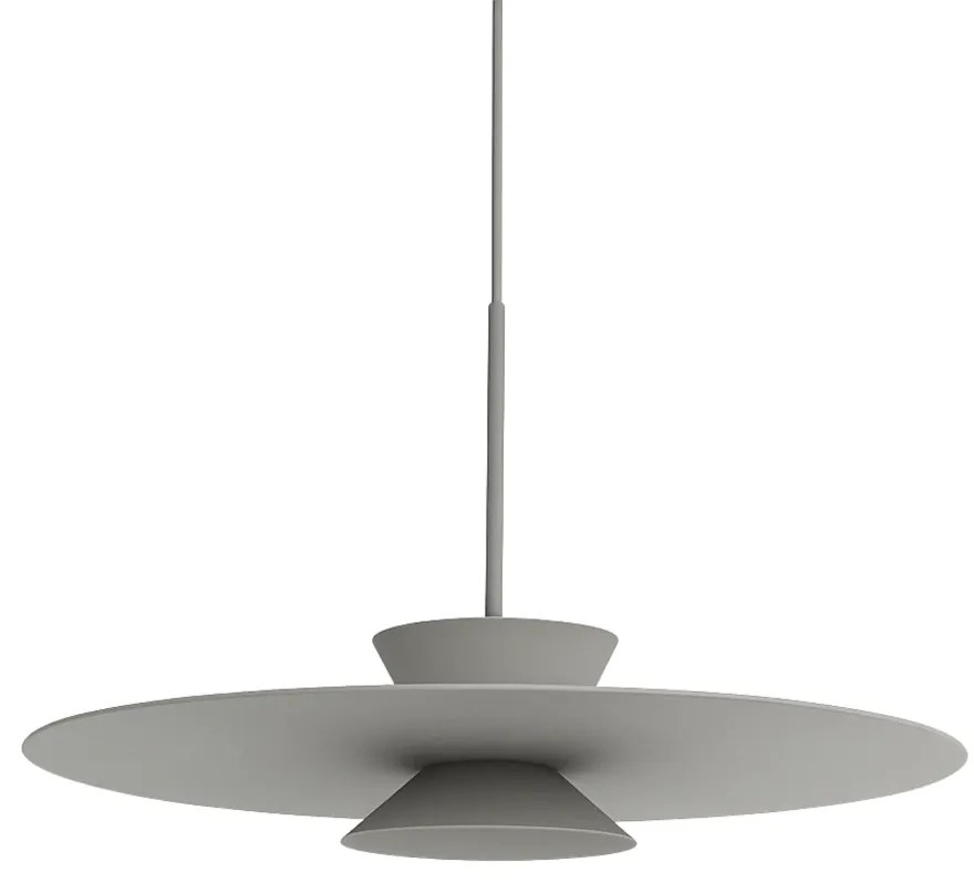 Pendente Tule Ø60X25Cm 1Xmr16 - Usina 25120/60 (PT - Preto Texturizado, OL-F - Verde Oliva Fosco)