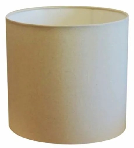 Cúpula em tecido cilíndrica abajur luminária cp-4046 18x18cm algodão crú