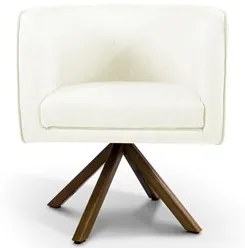 Kit 2 Poltronas Decorativas Base Giromad Madeira Betina C-26 Corano Be