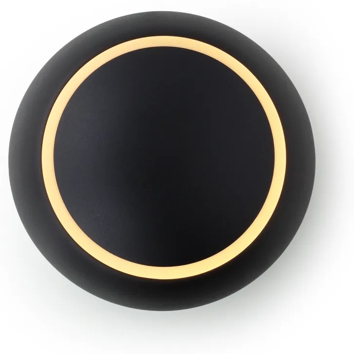 Arandela Moon Ø14Cm Led 5W 3000K Bivolt / Preto |S&l Iluminação 2004/1... (Preto)