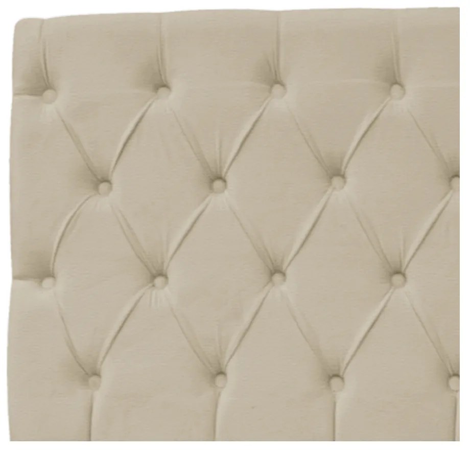 Cabeceira Estofada Liverpool 90 cm Solteiro Corano Bege - ADJ Decor