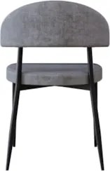 Cadeira de Jantar Estofada Kit 8 Chloe M25 Linho Lautrec Cinza - Mpoze