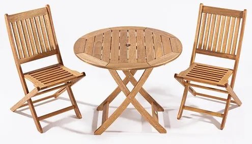 Conjunto Dobrável Mesa + 02 Cadeiras Sem Braço Jatobá - 78520 Sun House