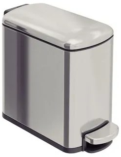 Lixeira Tramontina 6 Litros Tipo D Slim com Pedal em Aço Inox Scotch Brite