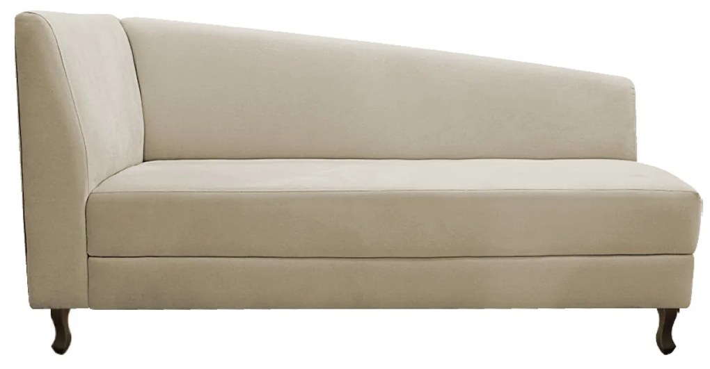 Kit Divã Recamier Heitor 185cm Lado Direito e 02 Poltronas Luiza Suede - ADJ Decor