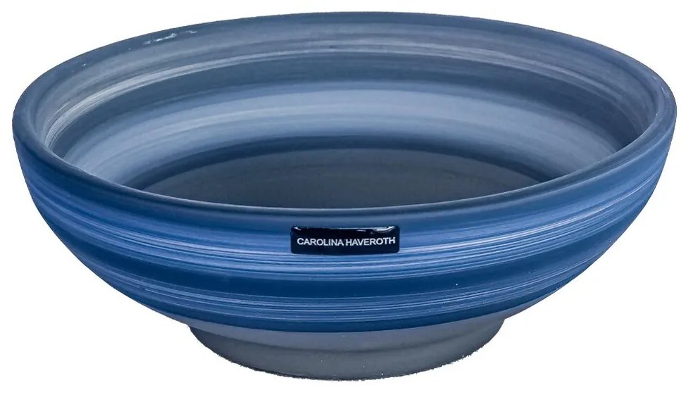 Vaso Cumbuca decorativo em Cerâmica 08X05X18 - Lagunas Fosco Kleiner