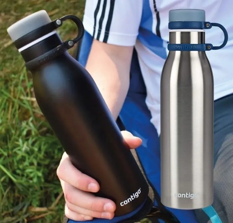 Squeeze Térmico Matterhorn Aço Inox 591ml - Matte Black Contigo