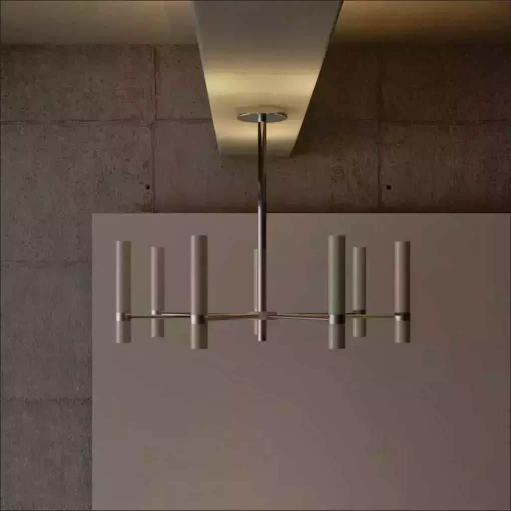 Pendente Século Ø75X60Cm 14Xmr11 Por Waldir Junior - Usina 51090/14 (BT - Branco Texturizado)