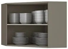 Armário Aéreo Canto Oblíquo 79cm 2 Portas 100% MDF Connect Duna/Crista