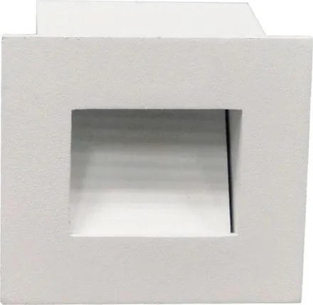 Balizador Led Embutir Aluminio Branco 1W Ip65 3000K