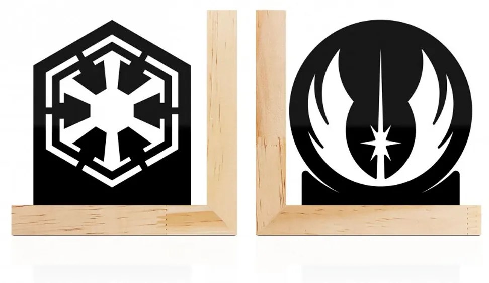 Aparador de Livros Star Wars - Jedis vs Sith Base Pinus