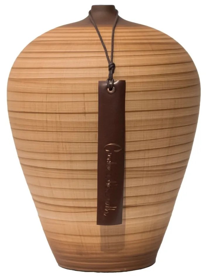 Vaso Bojudo decorativo de cerâmica - Bamboo Fosco