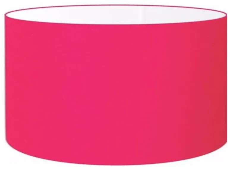 Cúpula Abajur Cilíndrica Cp-7024 Ø50x25cm Rosa Pink