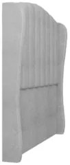 Cabeceira Casal Cama Box 140cm Glenda Z04 Boucle Cinza - Mpozenato