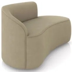 Sofá 2 Lugares 140cm Wendi e Poltrona Steve Suede Marrom Rt I01 - Mpo