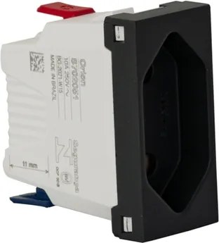 Modulo Tomada Grafite 10A Borne Automatico Orion